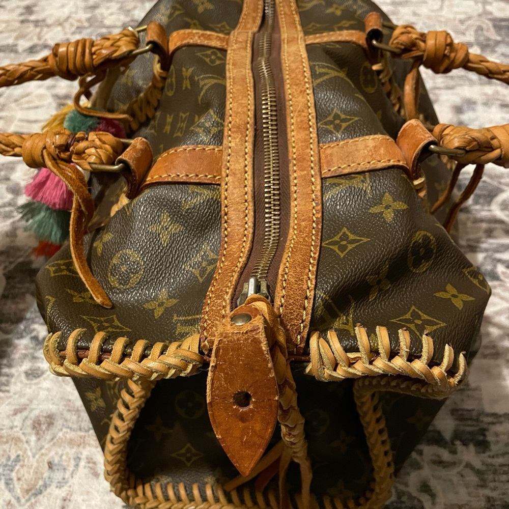 Louis Vuitton Brown Tote with Multicolor Tassels - Picture 3 of 8